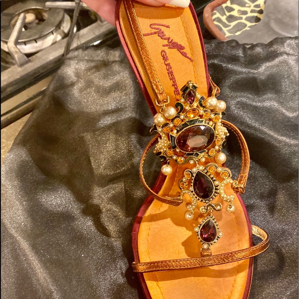 Giuseppe Zannoti Jeweled Sandals